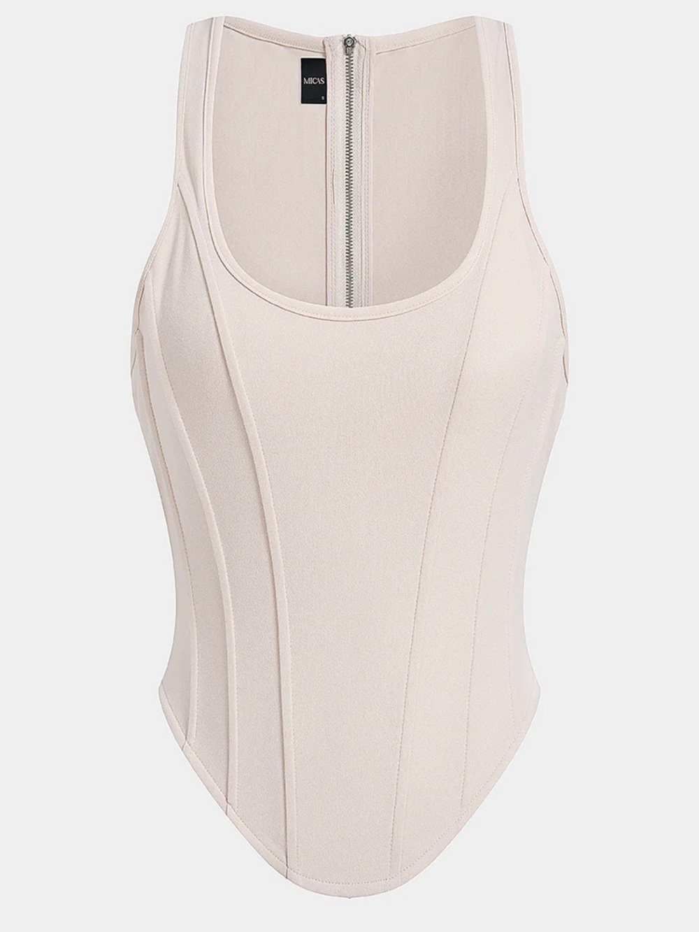 Ivory Beige Sculpted Tank
